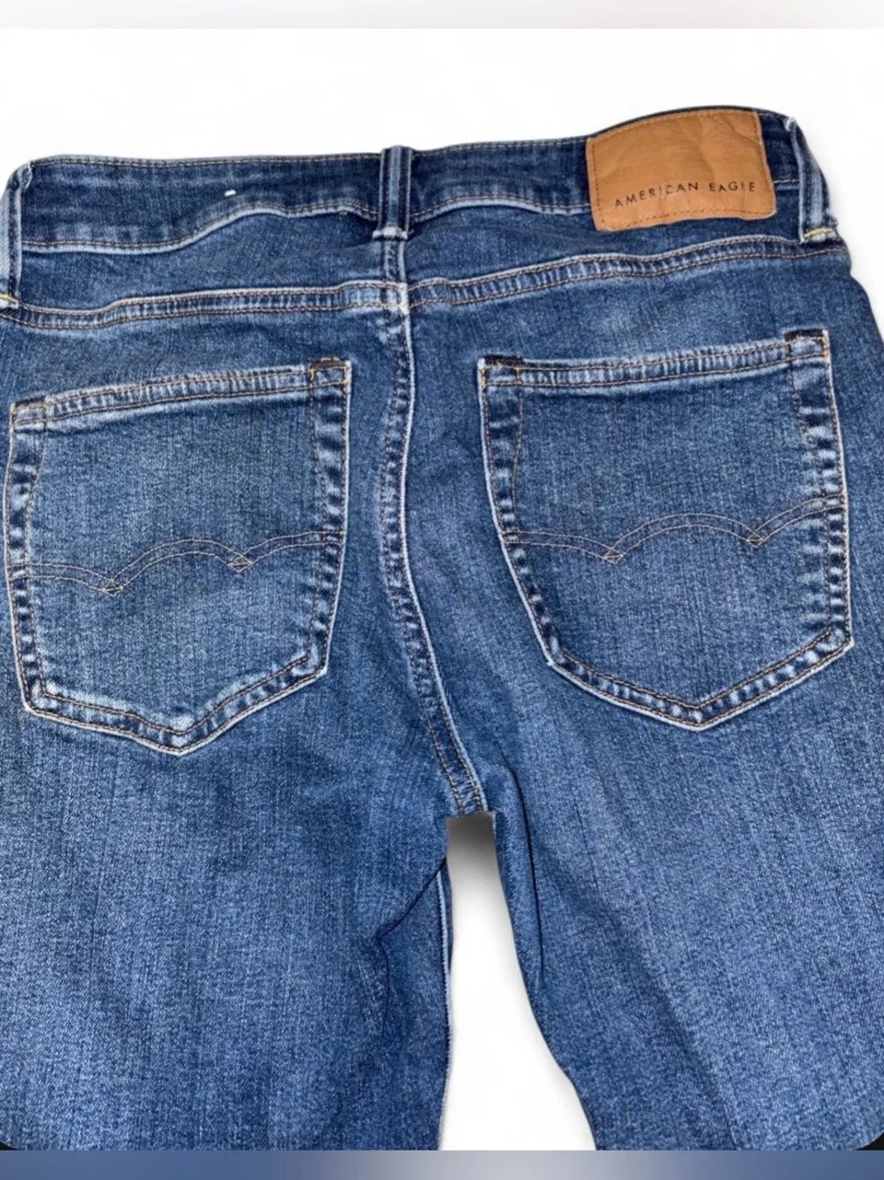 American Eagle AirFlex+ Men’s 28x32 Slim Straight Stretch Jeans Dark Wash Denim